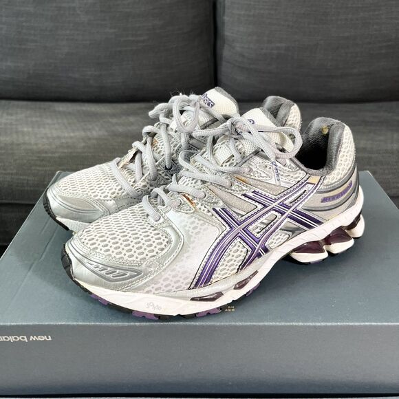 ASICS Gel-Kayano 16 Running Shoes Metallic Purple White T050Q Women’s Size 7.5 - Picture 2 of 12